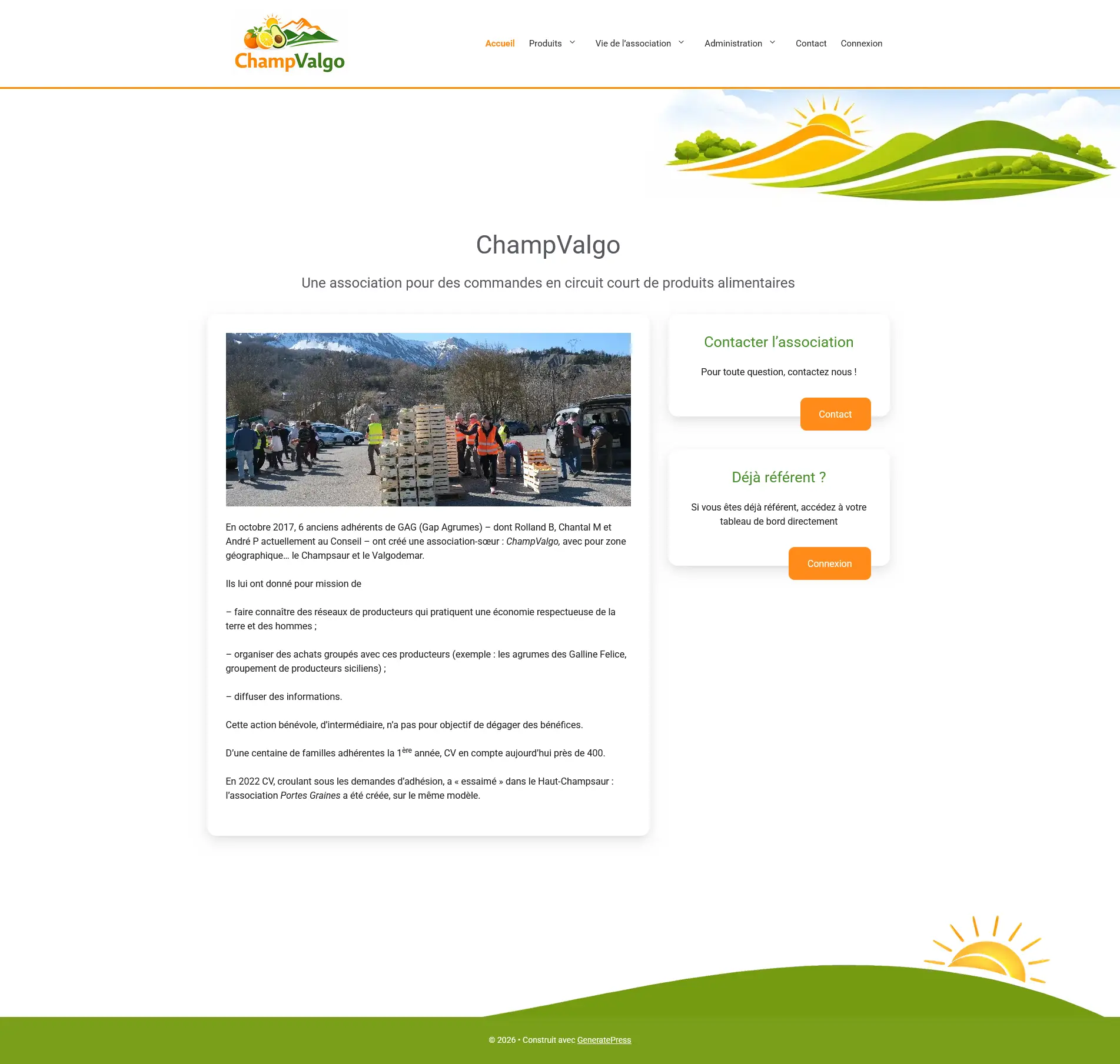 Champvalgo homepage